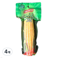 달콤한 삶은 옥수수, 4개, 250g