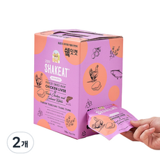 쉨잇 캣 전연령 파우치 박스 닭 간 건식사료 15p, 1.2kg, 2개
