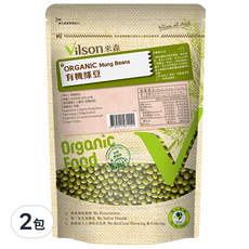 Vilson 米森有機 100%有機綠豆, 450g, 2包