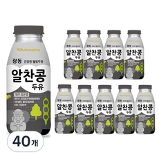 광동 알찬콩 두유 제주 검은콩, 200ml, 40개