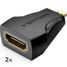 벤션 Micro HDMI to HDIM M F 변환 젠더, AITB0, 2개
