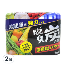ST 雞仔牌 脫臭碳 冰箱脫臭炭消臭劑 240g (大型冷藏庫用 - 600L以下), 2個