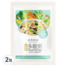 Nature Time 自然時記 一碗鮮 多穀粥 什錦田園蔬菜口味, 2包, 40g