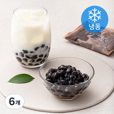 스노윗 타피오카펄 리얼흑당 (냉동), 120g, 6개