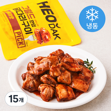 허닭 PICK 그릴드 한입 닭다리구이 바베큐맛 (냉동), 100g, 15개