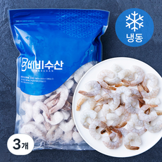 비비수산 신선한 생칵테일 새우 (냉동), 900g, 3개