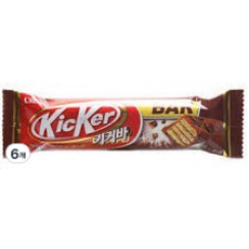 크라운 키커 초코바, 30g, 6개