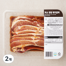 미소 양념 돼지갈비, 800g, 2개