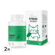 멍냥이랑 반려동물 영양제, 스트레스 다운, 60g, 2개