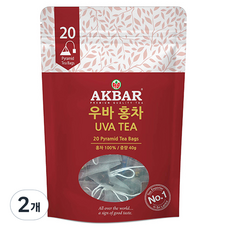 아크바 우바 홍차 피라미드 티백, 2g, 20개입, 2개