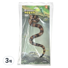 파충류세계 칠점사 동물피규어, 3개