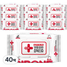  기본에 충실한 소독티슈 캡형 60p, 40팩 
