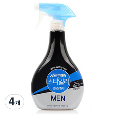 샤프란 케어 스타일러 섬유탈취제 맨 상쾌한 피톤치드향, 500ml, 4개