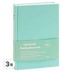 Momodi Moment Record Made彩色筆記本, 3個, 達文西薄荷