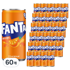 환타 오렌지 탄산음료, 215ml, 60개