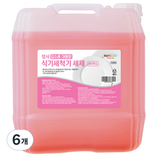  탐사 업소용 대용량 식기세척기 세제, 18.75L, 6개 