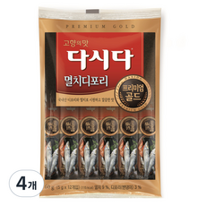 다시다 프리미엄골드 멸치디포리 12p, 60g, 4개
