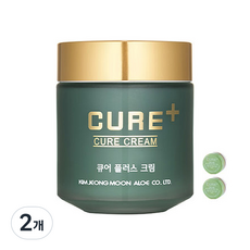 김정문알로에 큐어 플러스 크림 80g + 2X 크림 3.5g x 2p, 2개