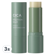 TONYMOLY 積雪草鎮靜精華棒 CICA SOLUTION BALM 積雪草舒緩護理, 10g, 3支