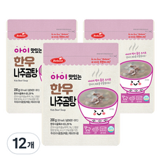 베베스트 아이 맛있는 한우국, 나주곰탕, 12개, 200g