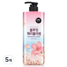 온더바디 플라워 블루밍 체리블라썸 바디워시 꽃향, 5개, 900g