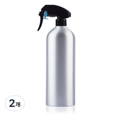 알럽홈 알루미늄 스프레이 공병 500ml, 블랙, 2개