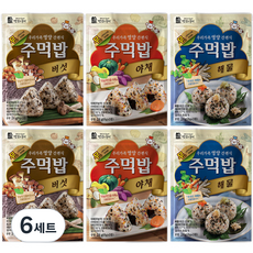 맛있는풍경 주먹밥 야채 24g + 버섯 24g + 해물 24g, 72g, 6세트