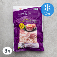 진주햄 매일매일 고소한 베이컨 (냉동), 1kg, 3개