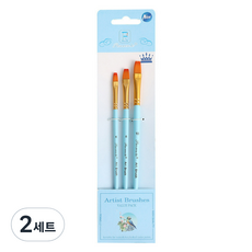 PanWenBo 黑色樹木粉彩馬卡龍水彩畫平塗藍色3件組, 2組