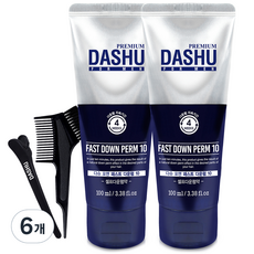 DASHU 男性快速壓貼燙髮乳組, 100ml, 6組