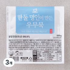 한둘 명인이 만든 우무묵, 520g, 3개