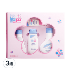 sebamed 施巴 嬰幼兒小四件禮盒 Set, 德國原裝進口, 溫和不刺激, 3組