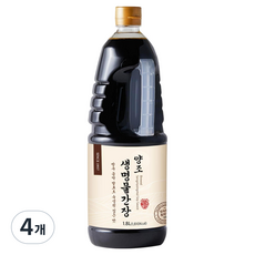 신앙촌 양조 생명 물간장, 1.8L, 4개
