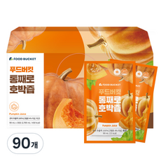 푸드버킷 통째로 호박즙, 2.7L, 3박스 90ml, 90개