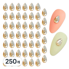 메이브라운 네일 물방울 스톤 4 x 8 mm