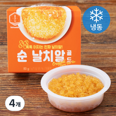 설래담 순 날치알 골드 (냉동), 80g, 4개