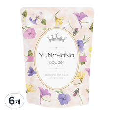 유노하나 입욕 파우더, 300g, 6개