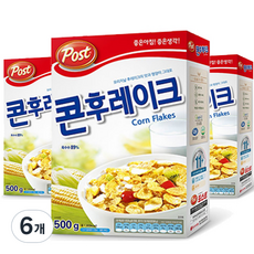 포스트 콘후레이크 시리얼, 500g, 6개