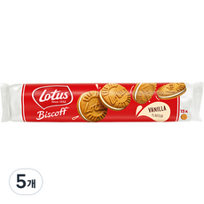 로투스 비스코프 샌드 바닐라크림맛, 150g, 5개