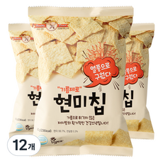 기름제로현미칩 과자, 60g, 12개