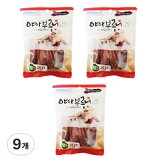 야아부르니 국내산 강아지 수제간식, 오리날개맛, 9개