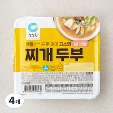 대상 청정원 찌개두부, 300g, 4개 300g, 4개