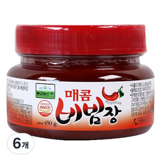 칠갑농산 매콤 비빔장, 450g, 6개