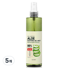 메이포레 리얼 모이스처 알로에 수딩 젤 미스트, 250ml, 5개