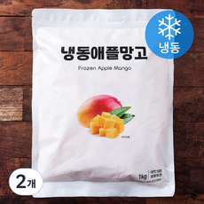 이안 애플망고 다이스 (냉동), 2개, 1kg