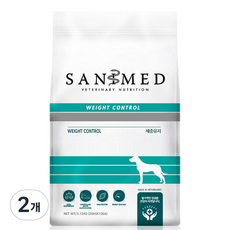 세니메드 CT 웨이트컨트롤 체중/혈당조절 강아지 처방식사료, 1.3kg, 2개, 체중유지