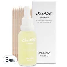 젤로젤로 필오프 베이스 전용 원킬 리무버, 30ml, 5개