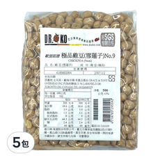 DR.OKO 極品雞豆 雪蓮子 NO.9, 新鮮採收，無硫化處理，無放射處理, 500g, 5包