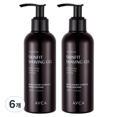 Abka 敏感肌膚貼合剃須凝膠, 200ml, 6個