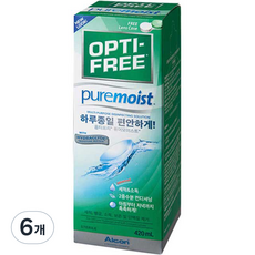 옵티프리 퓨어모이스트 렌즈 세정액, 420ml, 6개